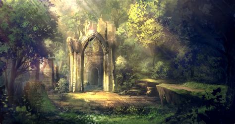 Download Fantasy Ruin HD Wallpaper