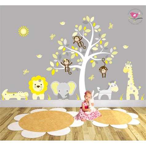 Safari Nursery Wall Decal Uk - 1000x1000 Wallpaper - teahub.io