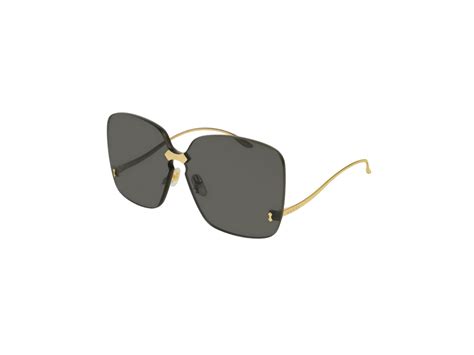 SASOM | เครื่องประดับ Gucci Sunglasses In Gold Metal Frame With Gray ...