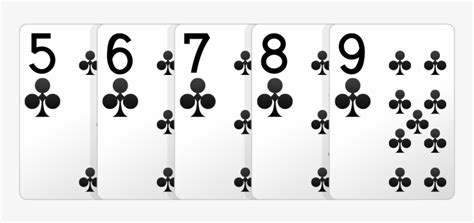 Straight - Poker Straight Flush Transparent PNG - 754x424 - Free ...