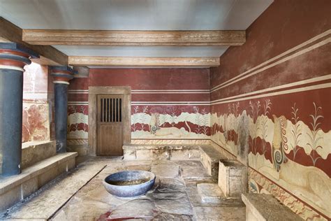 The Palace of Minos at Knossos in Ancient Crete