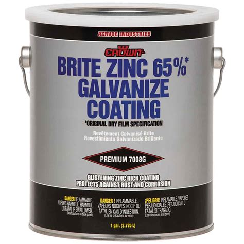 Brite Galvanize Coating 65% Zinc Rich - Aervoe Industries, Inc.