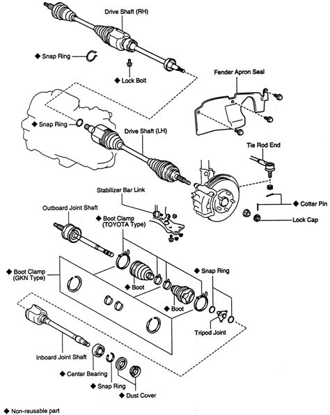 Half shaft removal tool toyota camry