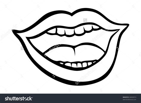 Mouth Clipart Black And White | Free download on ClipArtMag