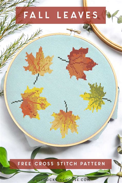 Fall Leaves | Cross Stitch Pattern • Ugly Duckling House