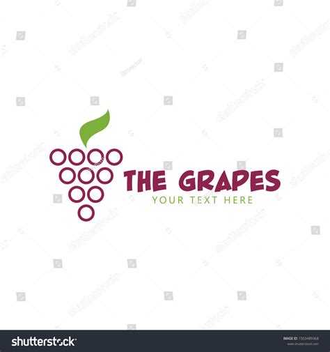 Grapes Graphic Design Template Vector Isolated Stock Vector (Royalty ...