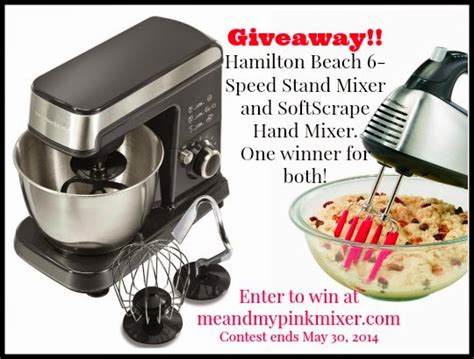 Me and My Pink Mixer: Hamilton Beach 6-Speed Stand Mixer and SoftScrape ...