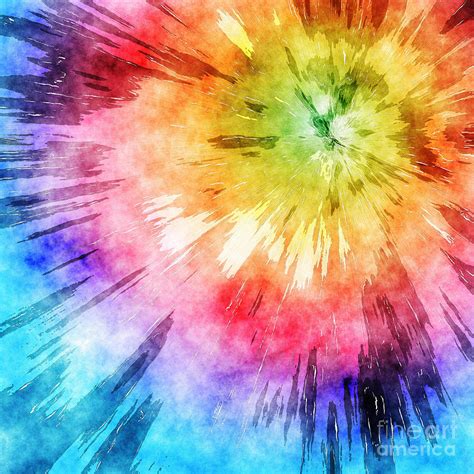 Tie Dye Watercolor Digital Art by Phil Perkins