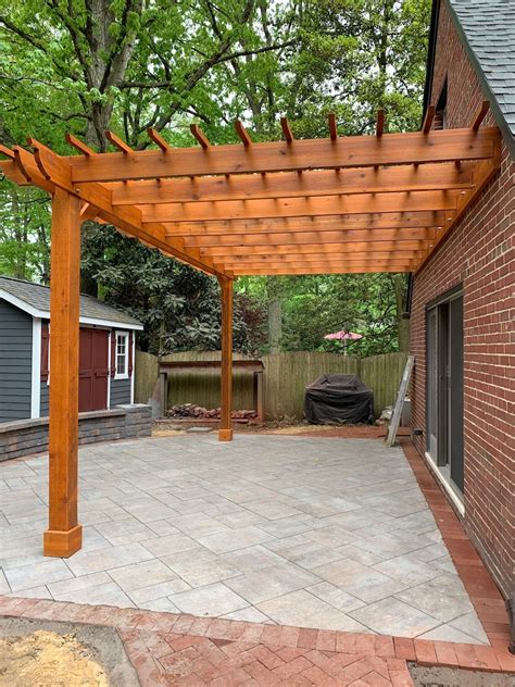 Patio designs using attached pergolas create a nice cover for your ...