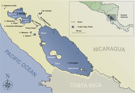 Lake Nicaragua Map | Gadgets 2018