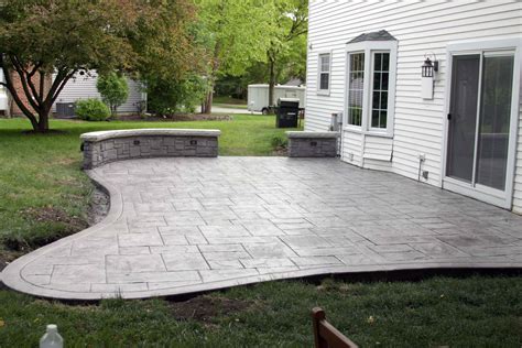 New Walkway, Entry and Stamped Concrete Patio - Stanley Company