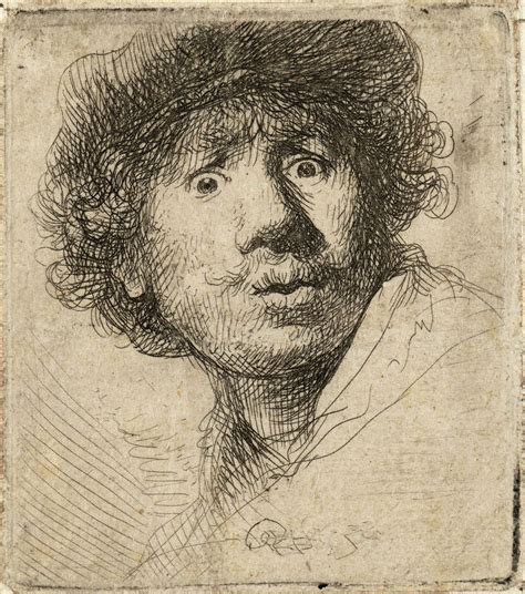 "Self-portrait with beret" by Rembrandt van Rijn | Daily Dose of Art