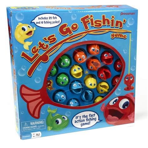 Pressman Let's Go Fishin' Game - The Original Fast-Action Fishing Game ...