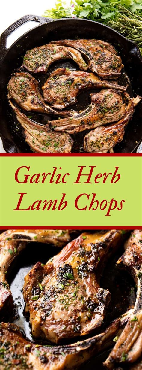 rovieshone food recipes : Garlic Herb Lamb Chops