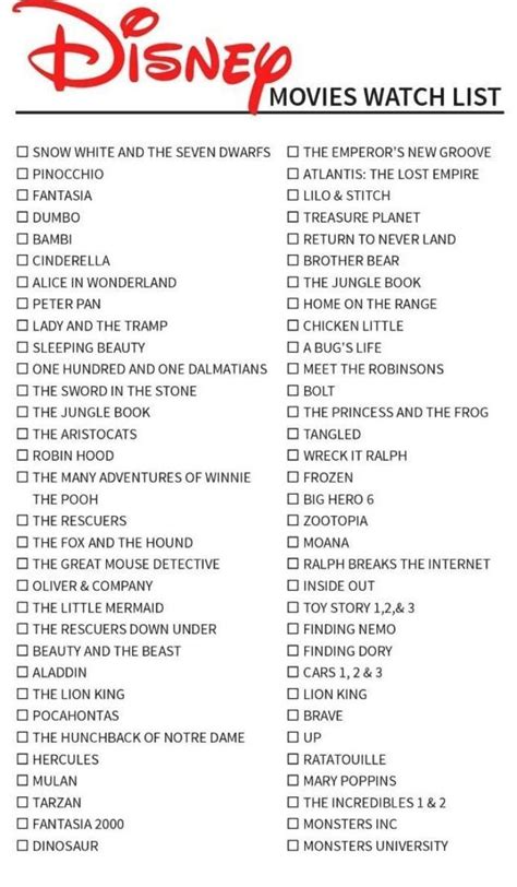 Disney original movies list is here so you can check off those classics ...