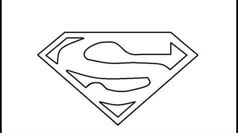 Superman Symbol Sketch at PaintingValley.com | Explore collection of ...