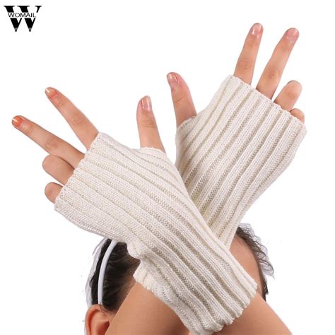 Amazing 2015 New Fashion Winter Gloves Women Warm Fingerless Knitted ...