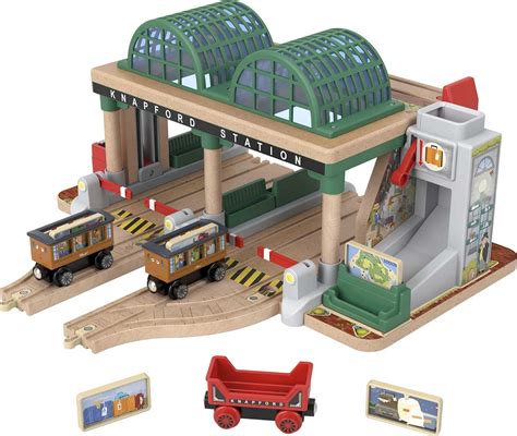 Buy Thomas & Friends Wooden Railway Toy Train Set Knapford Station ...