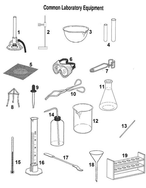 10+ Worksheet Science Lab Equipment - Chart-sheet.com | Lab safety, Lab ...