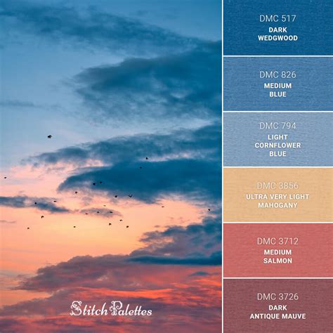 Sunset Sky Color Palette