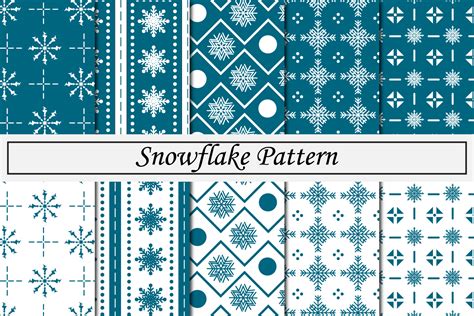 Snowflake Pattern Graphic by Mahesa Design · Creative Fabrica