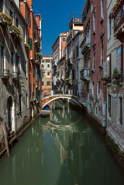 Canal, Bridge and Historical Buildings in Venice, Italy | Anshar Images