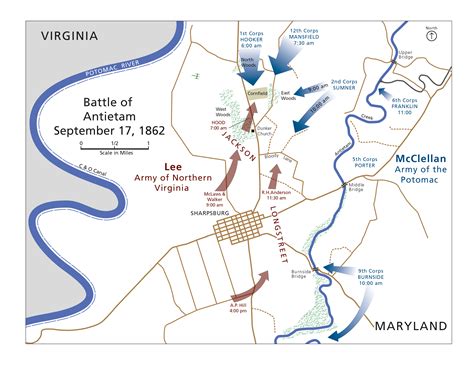 Antietam Battle Maps - Antietam National Battlefield (U.S. National ...