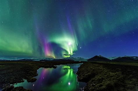 Aurora Borealis Over Iceland by Günther Egger