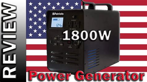 4 Patriot Power Generator 1800W - 4Patriots Solar Generator Review