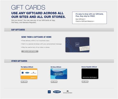 Gap, Old Navy or Banana Republic Gift Card Egift Card, Did You Know ...