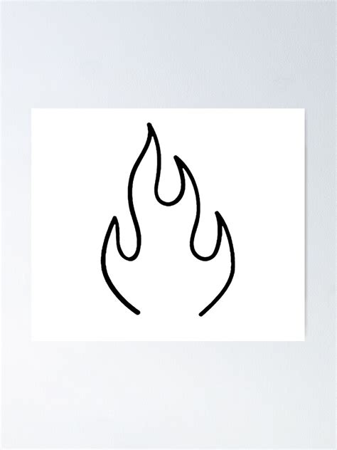 "Flame Tattoo" Poster for Sale by Houd-Ammari77 | Redbubble