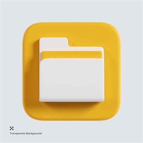 Premium PSD | Folder 3d icon illustration | Work icon, 3d icons, Folder ...