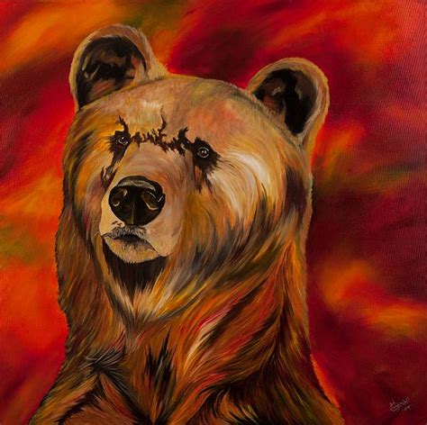 Brown Bear by Heather Grisham | Bear paintings, Brown bear, Painting