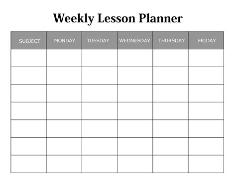 Weekly Lesson Plan Templates: 15 Best Lesson Planners, Free Download!