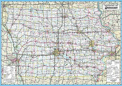 Iowa Mile Marker Map | Island Maps