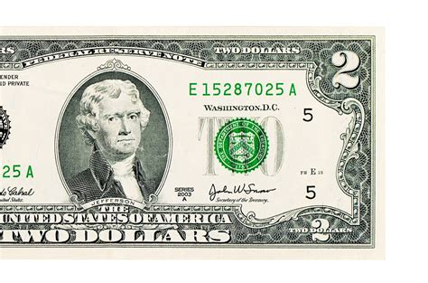 Is Thomas Jefferson On The 2 Dollar Bill - Dollar Poster