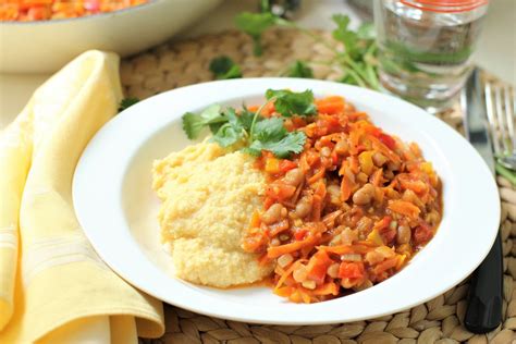 Chakalaka & Pap (Vegetable Stew from Lesotho, Africa) | Kitchen Frau