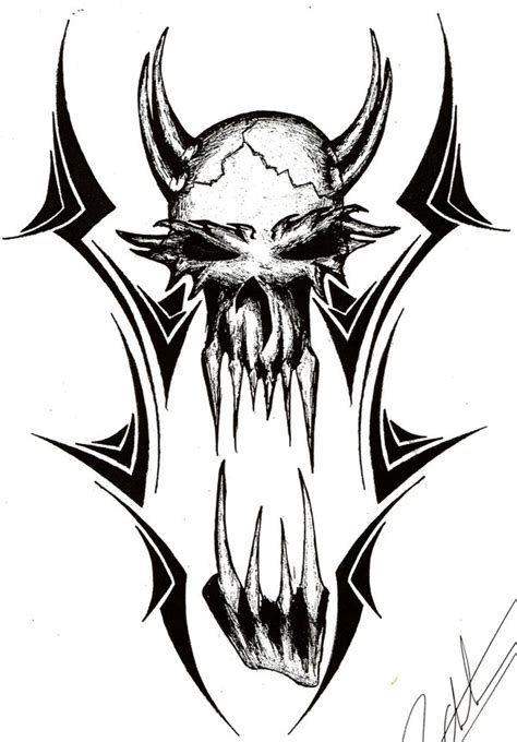 Vampire Skull Drawing at GetDrawings | Free download