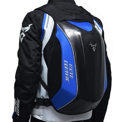 Bulary Carbon Fiber Motorcycle Backpack Riding Bag MC Backpack Rider ...