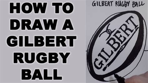 How to Draw a Gilbert Rugby Ball - YouTube