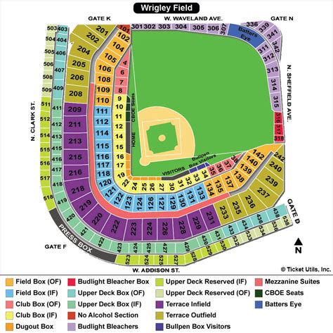 wrigley field seating chart