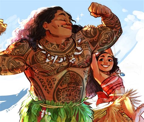 Moana and Maui by Sbi96 on DeviantArt