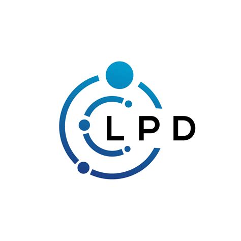 LPD letter technology logo design on white background. LPD creative ...