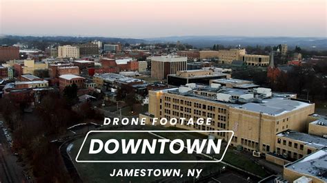 Downtown Jamestown - 4K Drone Footage - YouTube