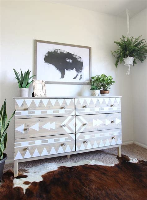 7 Inspiring Furniture Stencil Ideas - Salvaged Inspirations | Diy ...