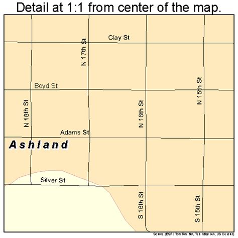 Ashland Nebraska Street Map 3102305