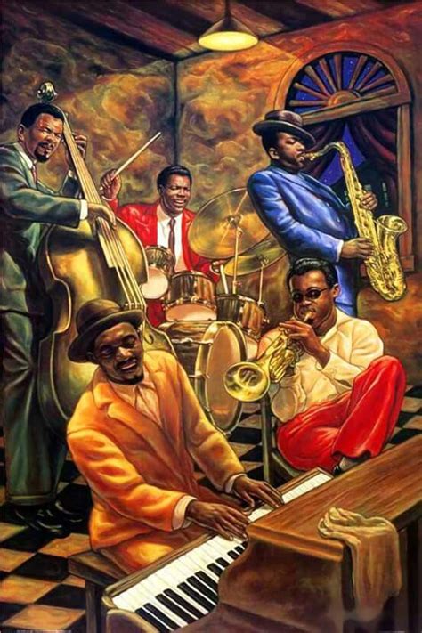 Pin by Danita J Boston on Urban Art | Musician art, Jazz painting, Jazz art