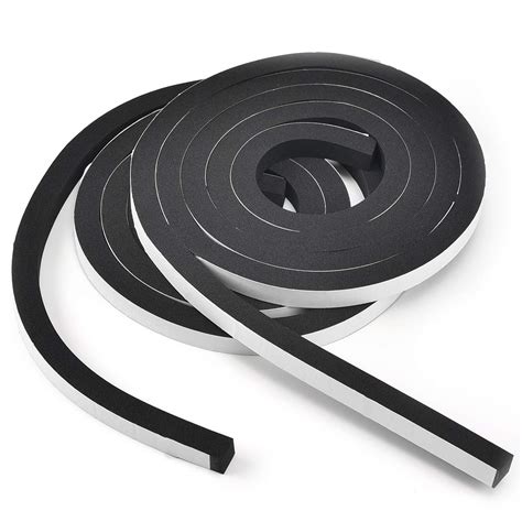 Buy TamBee Weather Stripping Foam Tape 12mm Wide X 12mm Thick, High ...