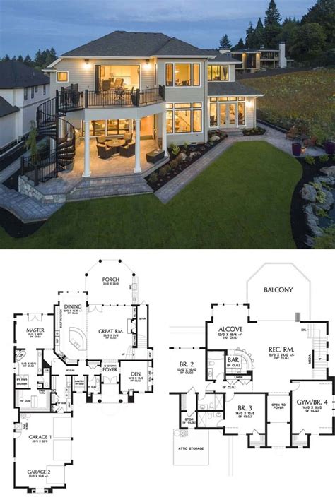 2 Story House Plans With Balconies – Architectural Design Ideas