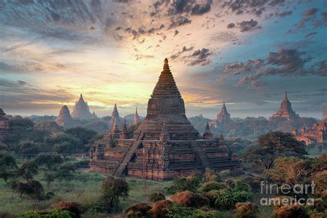 Temples in Old Bagan Photograph by Alexander McAllan - Fine Art America